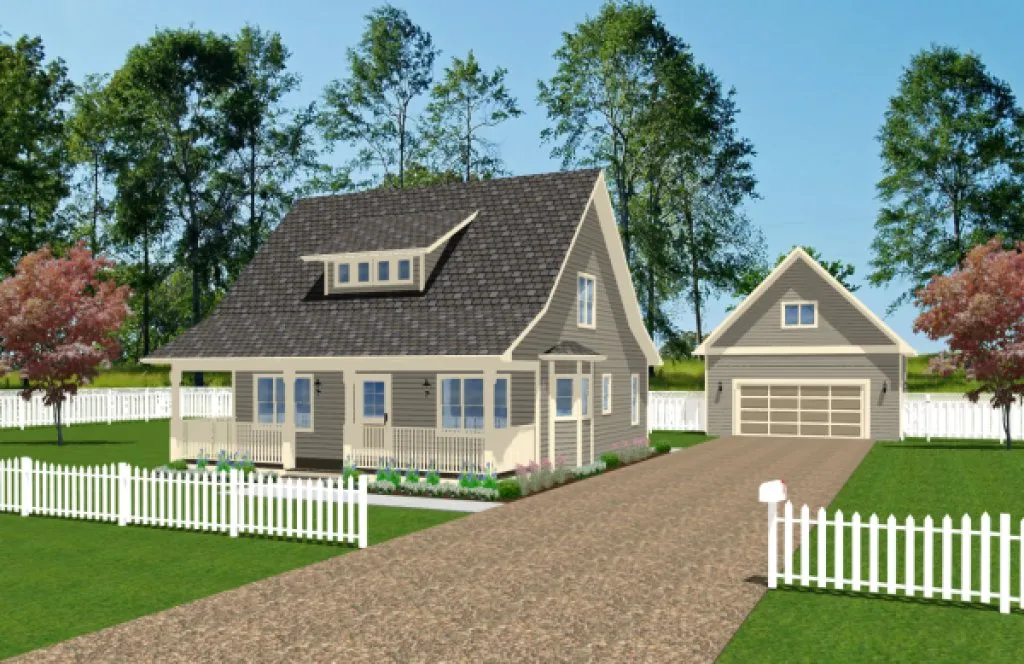 Full Rendering for House Plan #201779
