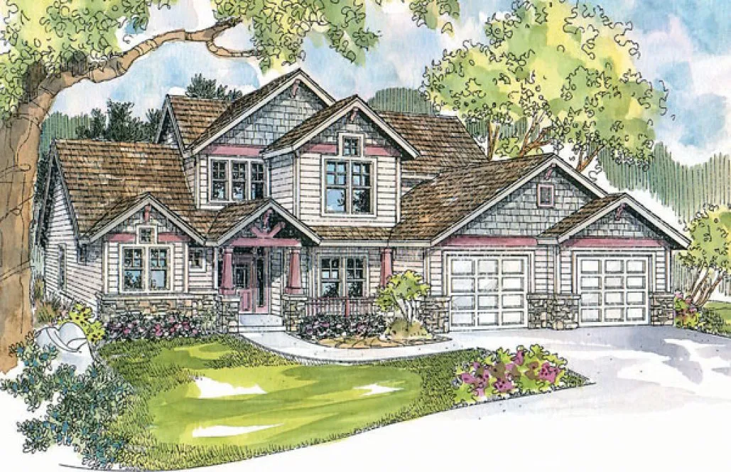 Full Rendering for House Plan #347743