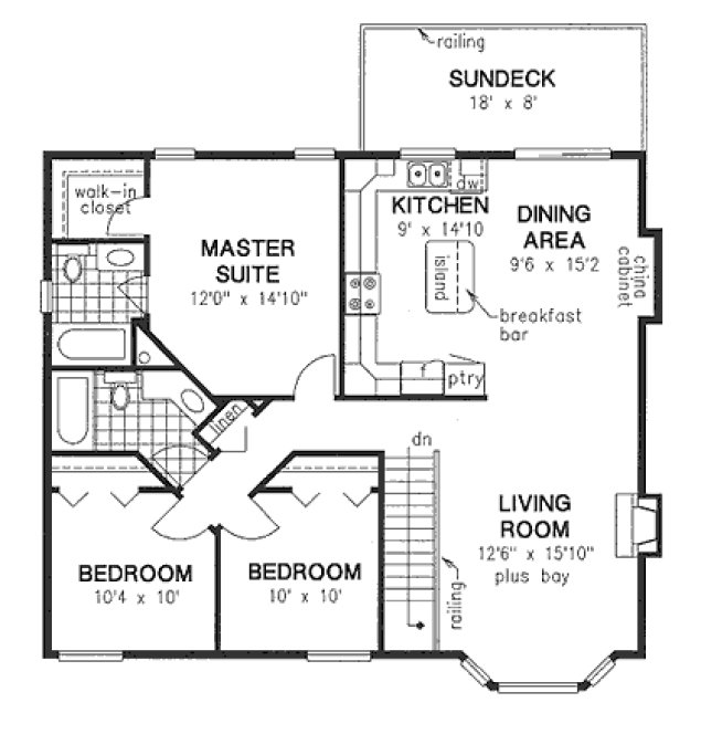 Main Floor Plan for House Plan #130313