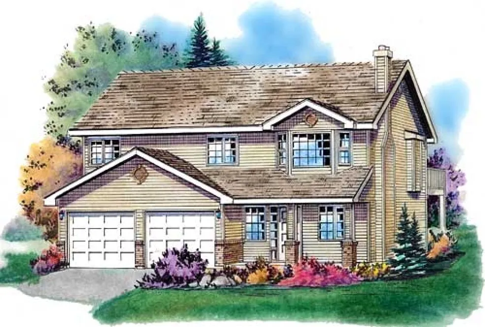 Full Rendering for House Plan #130313