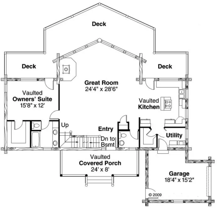Main Floor Plan for House Plan #347963