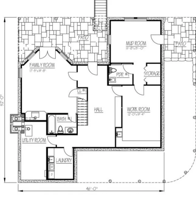 Basement Plan for House Plan #563001
