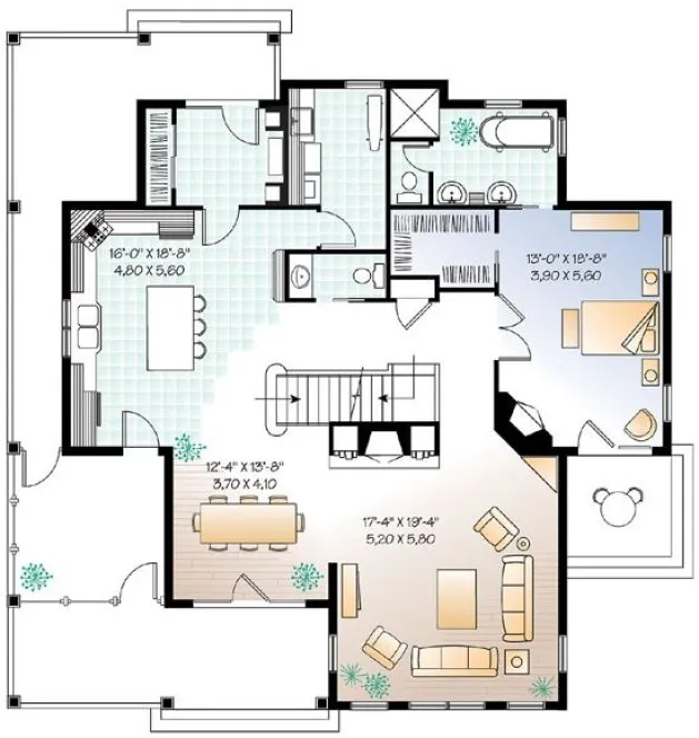 Main Floor Plan for House Plan #146293