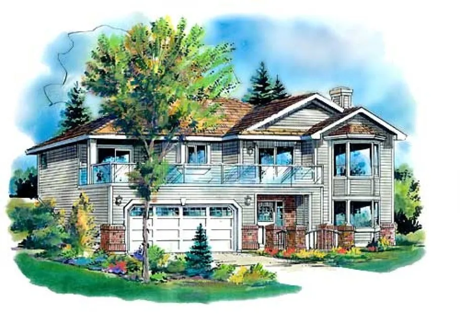 Full Rendering for House Plan #136024