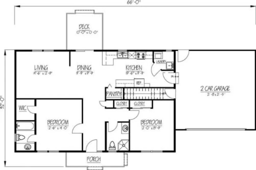 Main Floor Plan for House Plan #566001