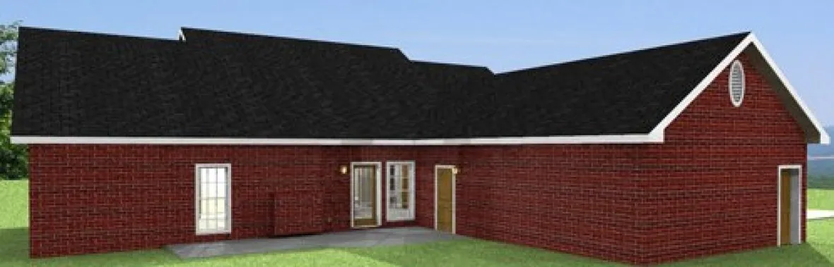 Rear Elevation for House Plan #433581