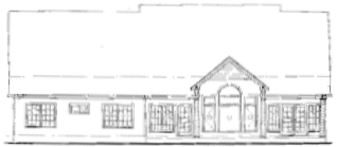 Rear Elevation for House Plan #159819