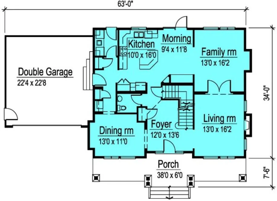 Main Floor Plan for House Plan #575952