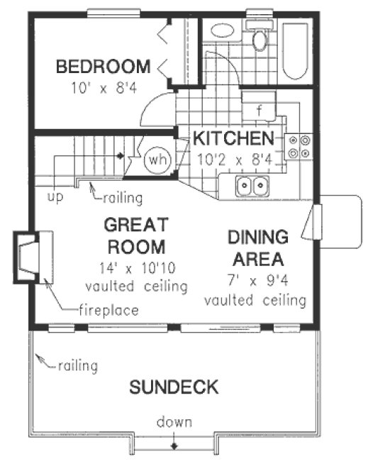 Main Floor Plan for House Plan #135054