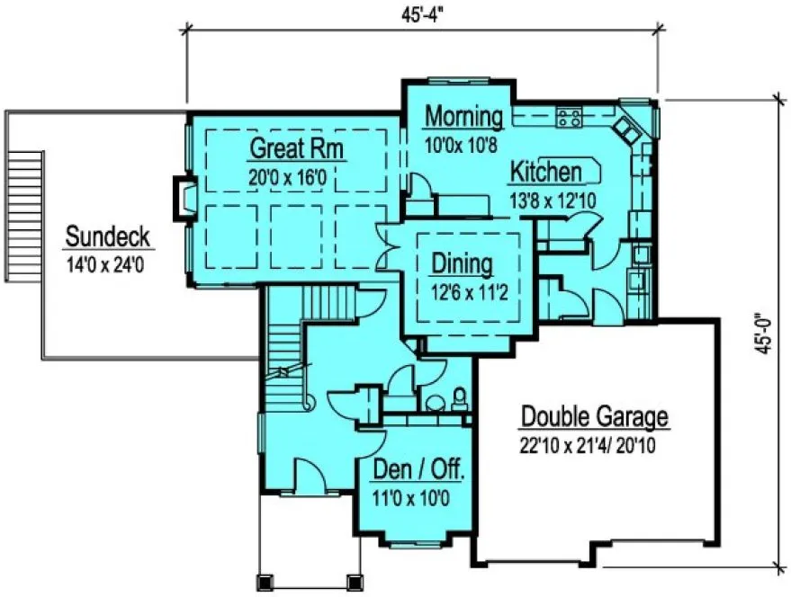 Main Floor Plan for House Plan #571011