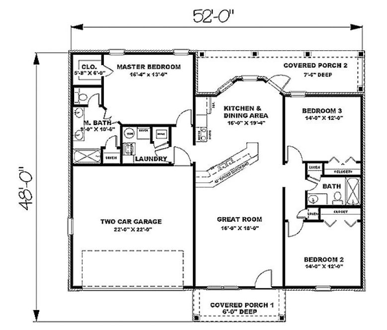 Main Floor Plan for House Plan #439941