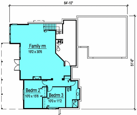 Basement Plan for House Plan #570001