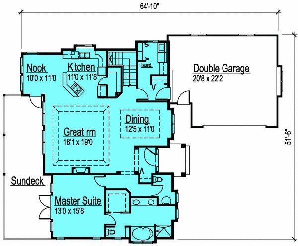 Main Floor Plan for House Plan #570001