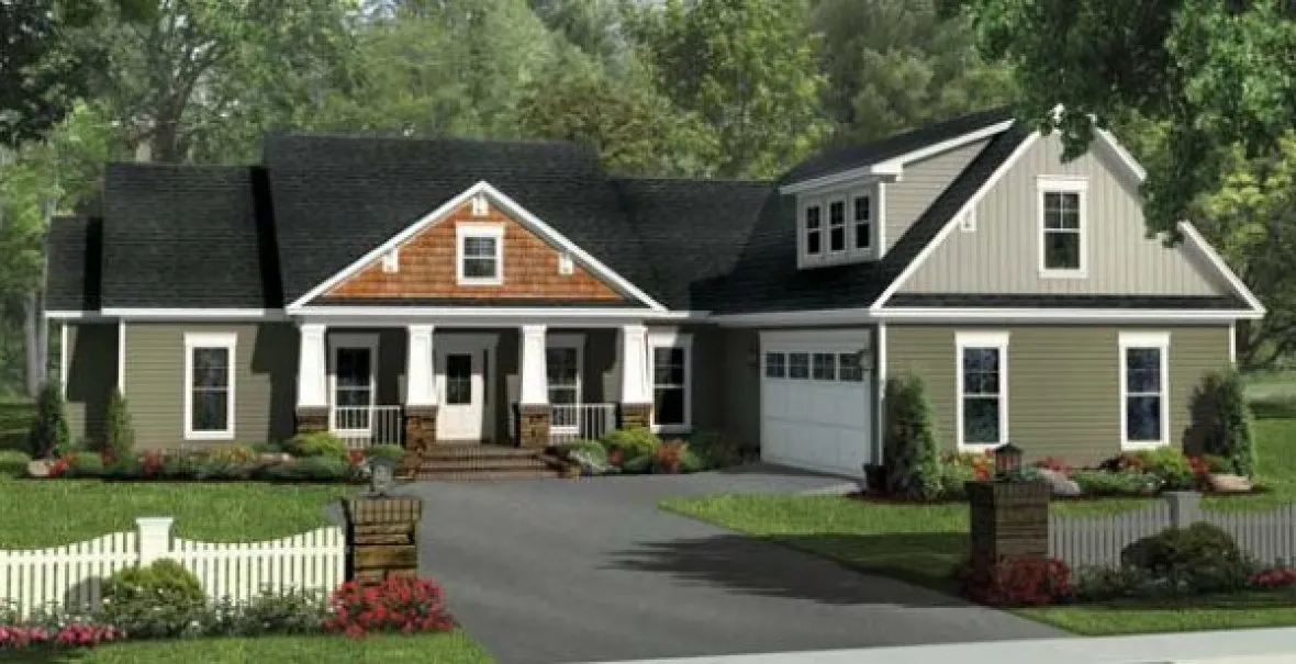 Full Rendering for House Plan #210412