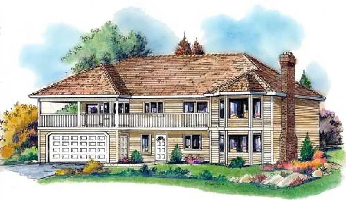 Full Rendering for House Plan #138598