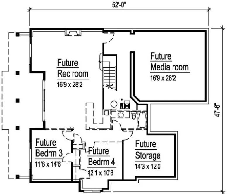 Basement Plan for House Plan #571100
