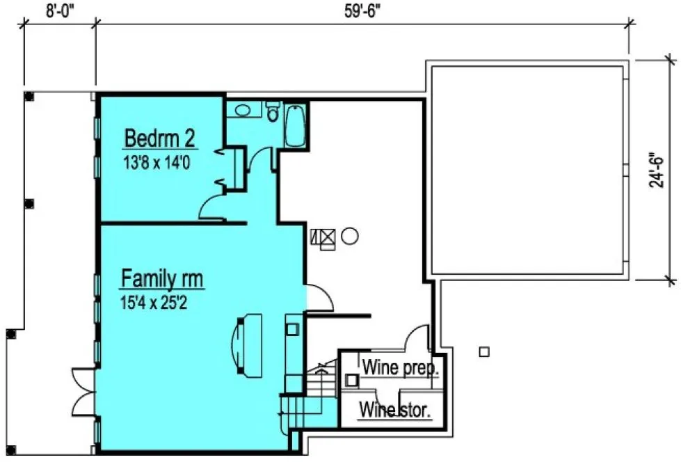 Basement Plan for House Plan #572100