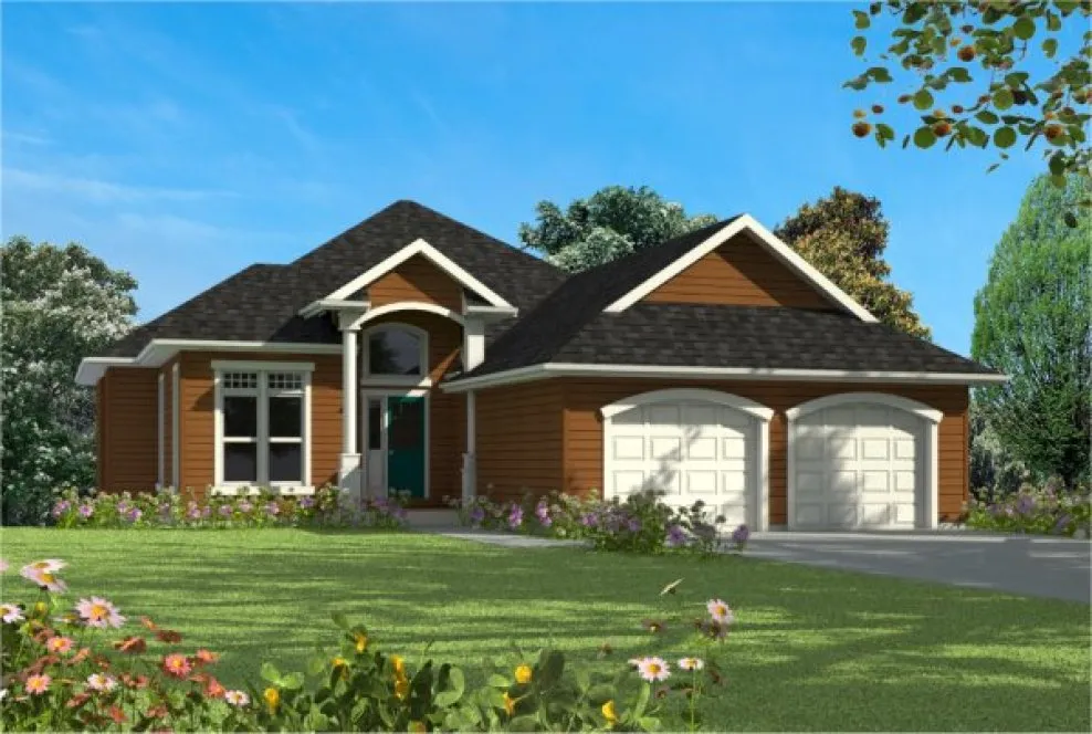 Full Rendering for House Plan #572100