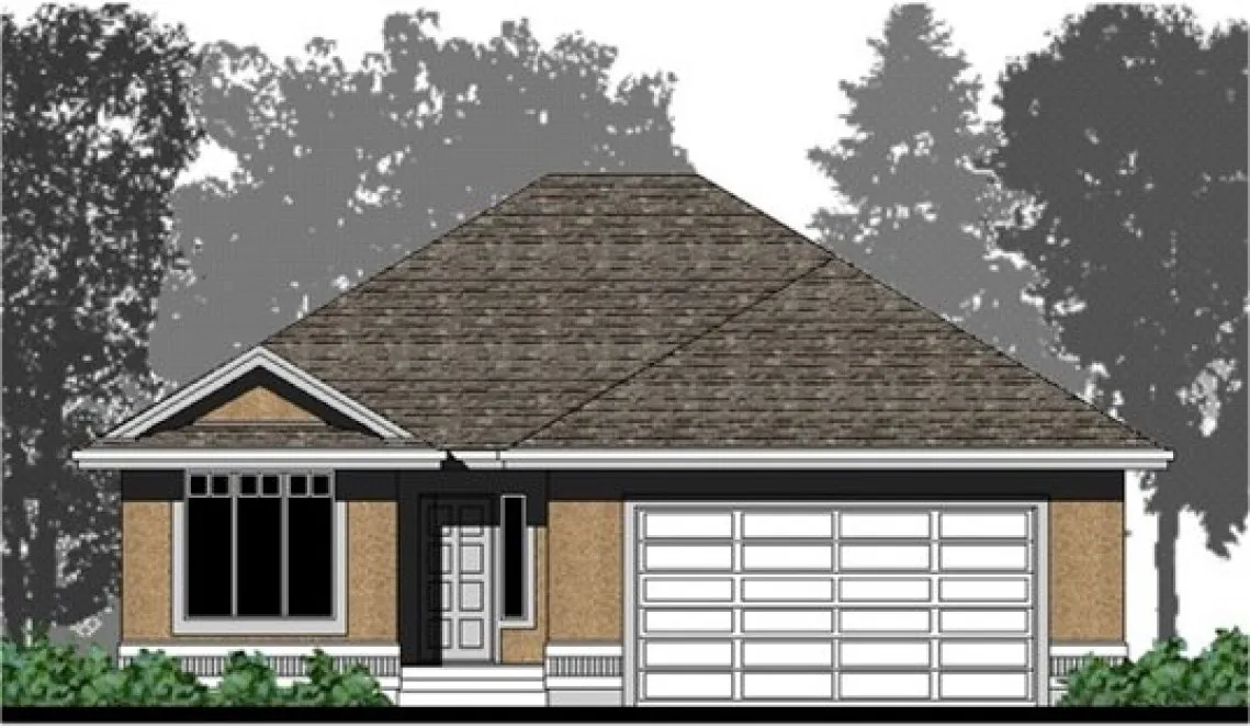 Full Rendering for House Plan #502891