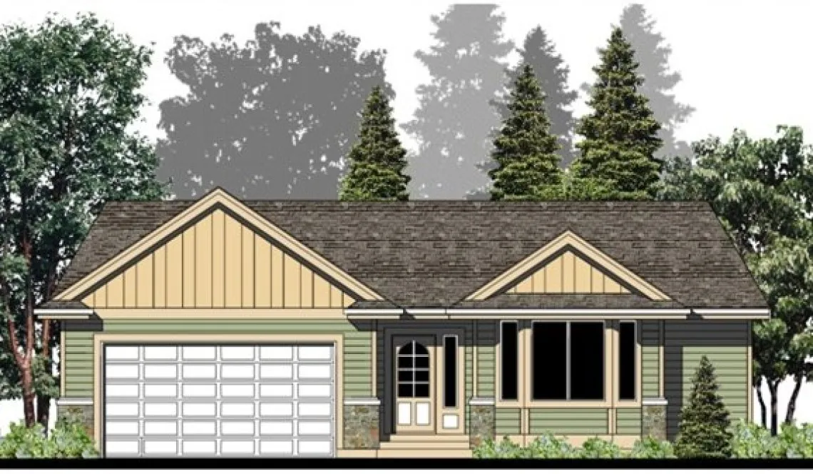 Full Rendering for House Plan #508227