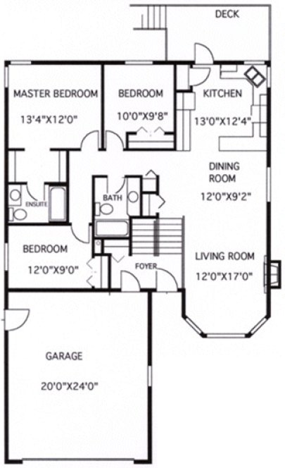 Main Floor Plan for House Plan #508115