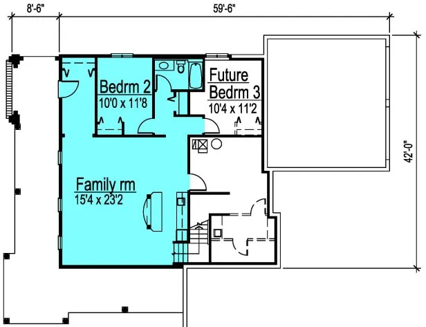 Basement Plan for House Plan #570030