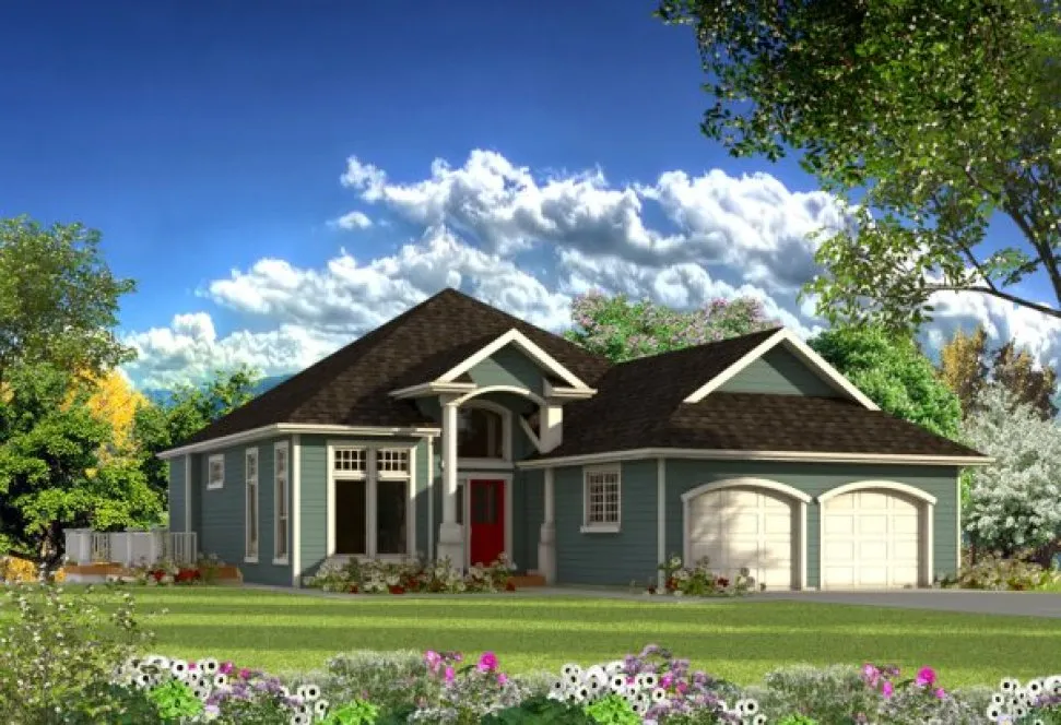 Full Rendering for House Plan #570030