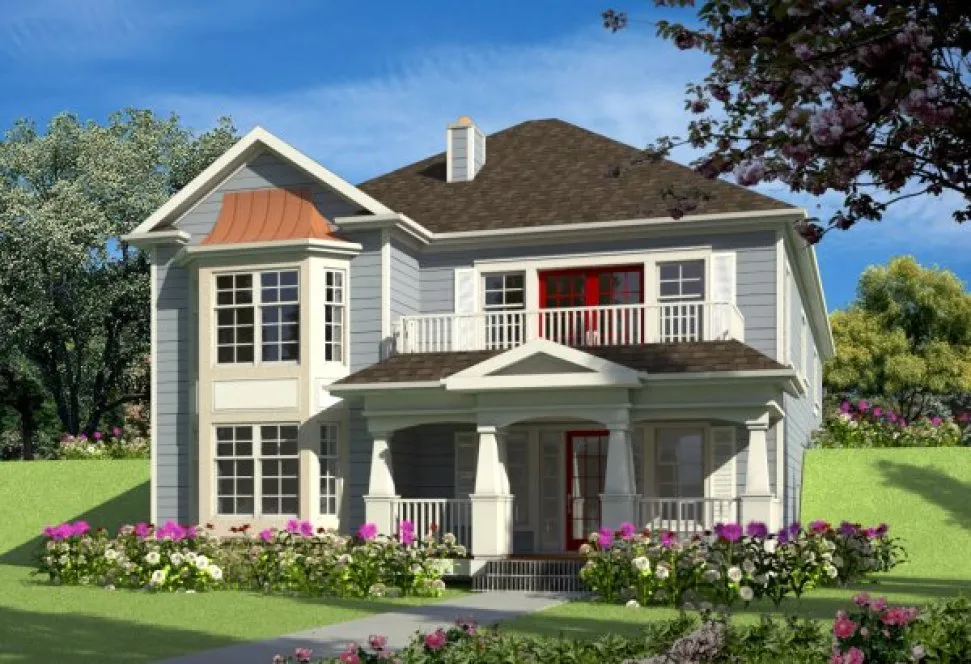 Full Rendering for House Plan #571030