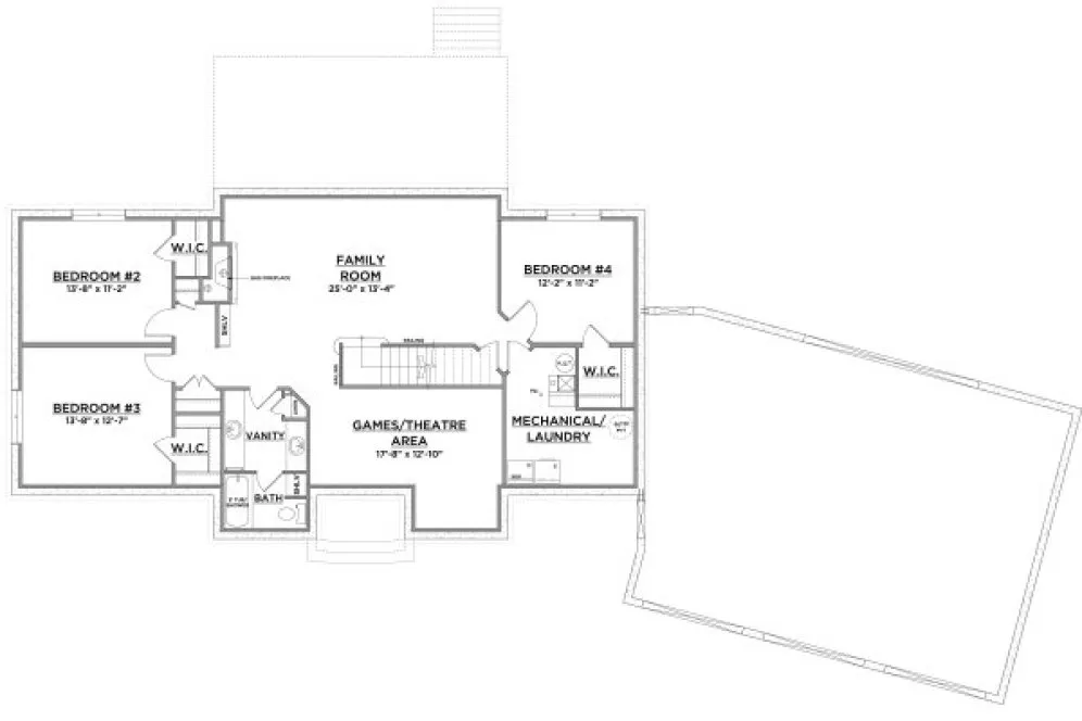 Basement Plan for House Plan #557461