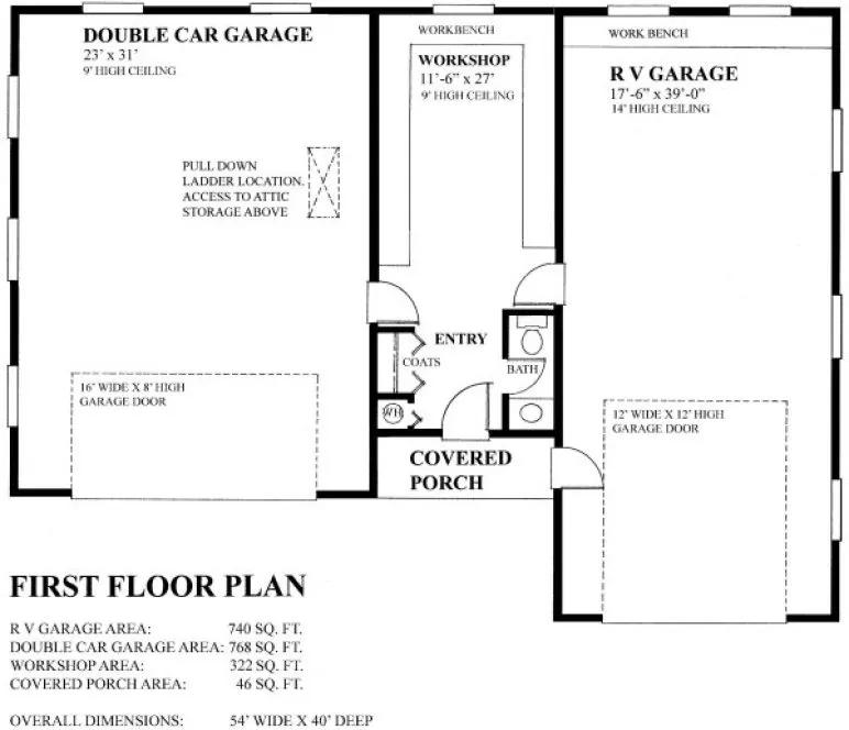 Main Floor Plan for House Plan #260381