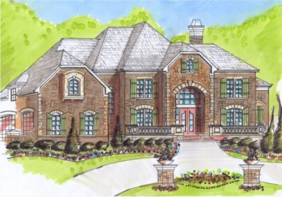 Full Rendering for House Plan #390530