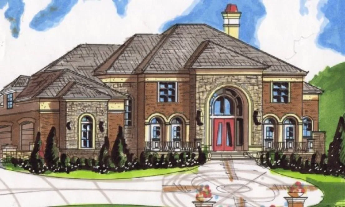 Full Rendering for House Plan #390066