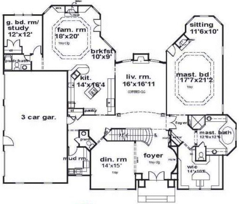 Main Floor Plan for House Plan #394030