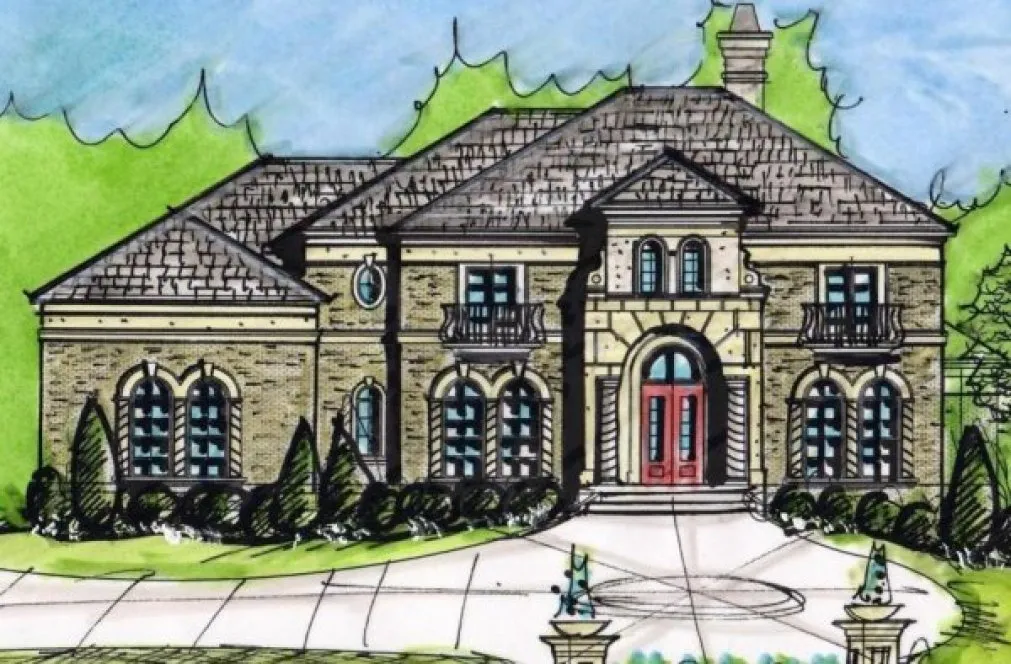 Full Rendering for House Plan #394030