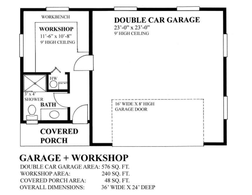 Main Floor Plan for House Plan #266750