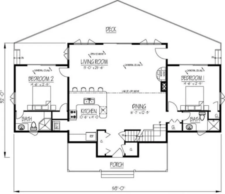 Main Floor Plan for House Plan #560101
