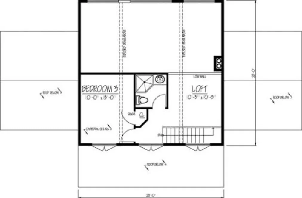 Second Floor Plan for House Plan #560101