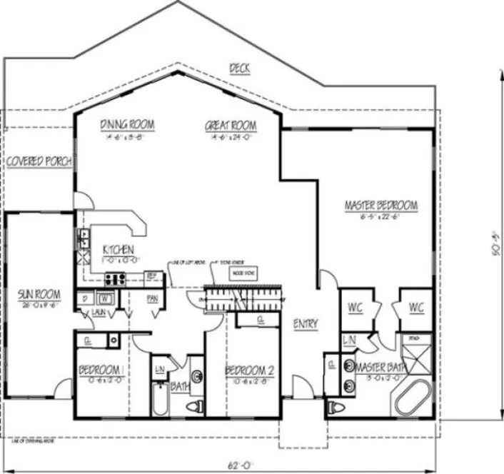 Main Floor Plan for House Plan #561101