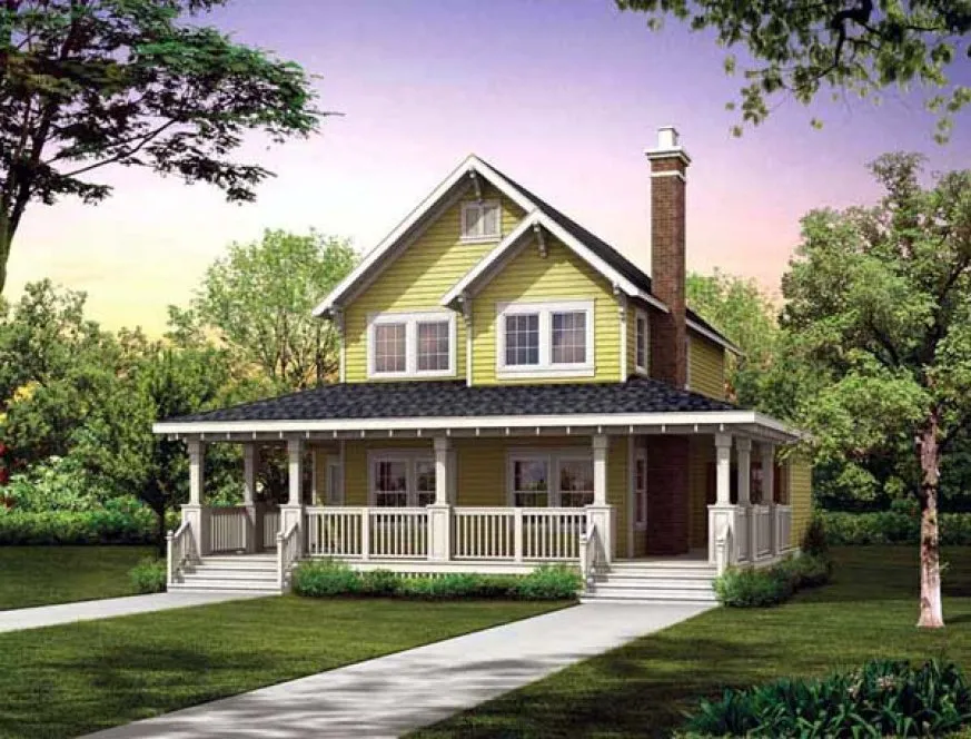 Full Rendering for House Plan #510993