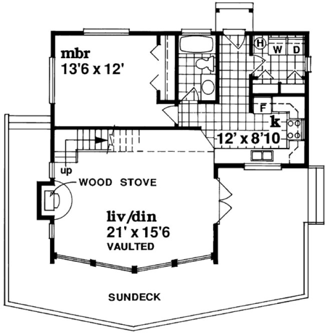 Main Floor Plan for House Plan #510022