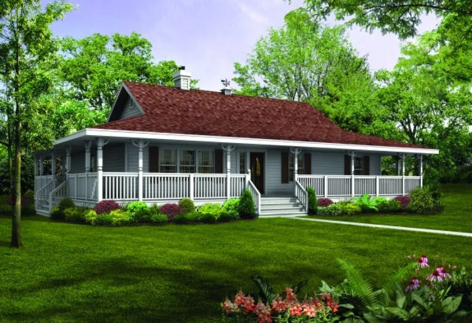 Full Rendering for House Plan #510003