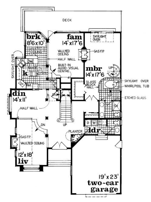 Main Floor Plan for House Plan #513500
