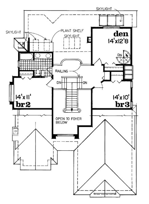 Second Floor Plan for House Plan #513500