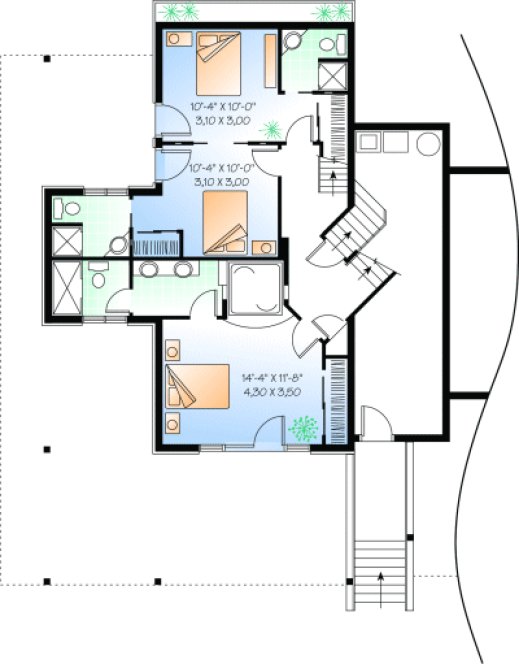 Basement Plan for House Plan #143342