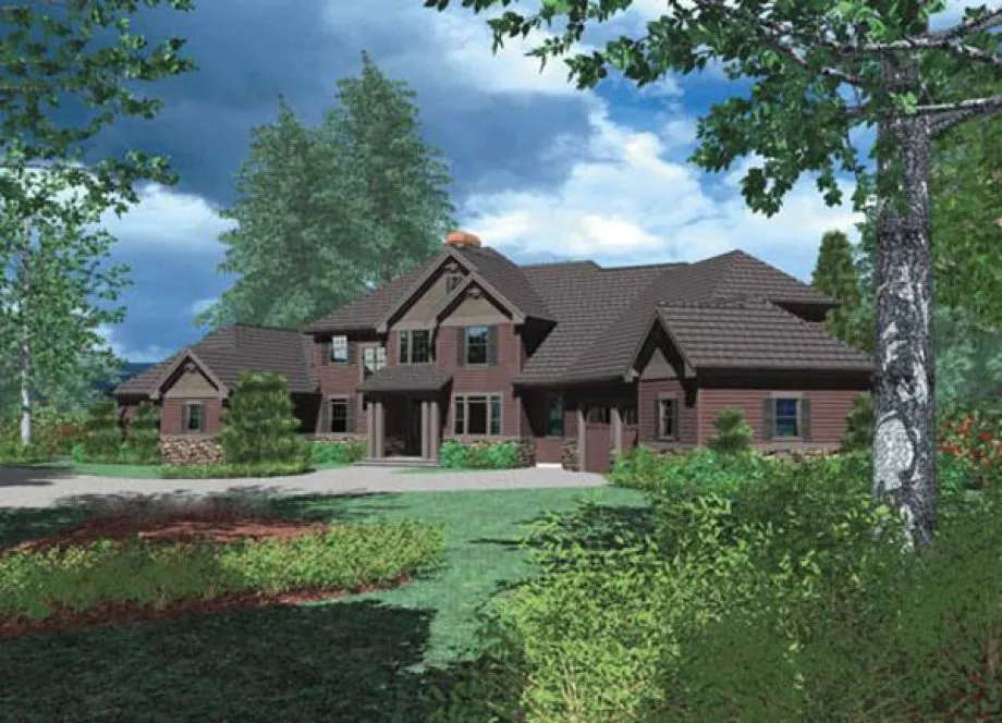 Full Rendering for House Plan #321242