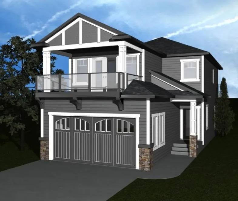 Full Rendering for House Plan #550191