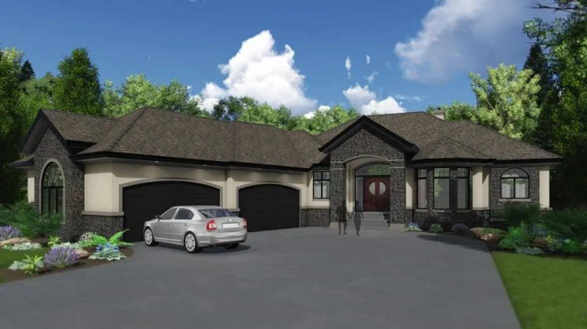 Full Rendering for House Plan #552592