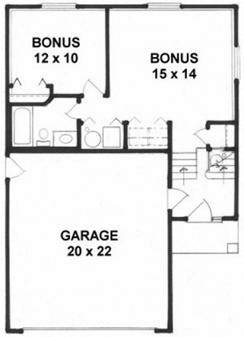 Basement Plan for House Plan #350401