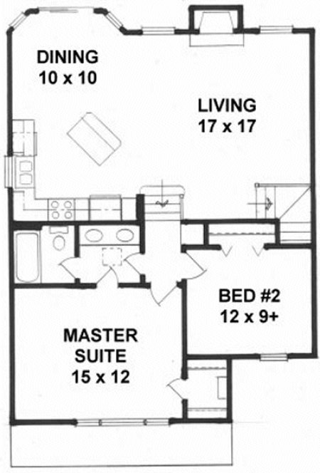 Main Floor Plan for House Plan #350401
