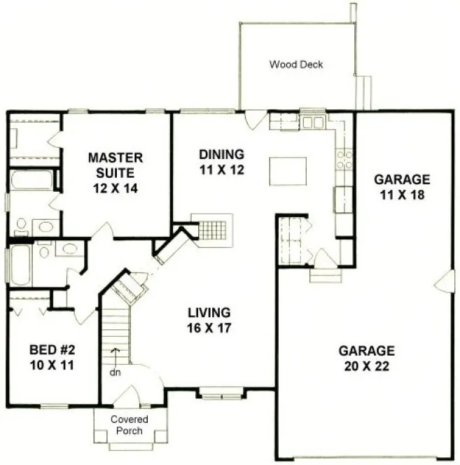 Main Floor Plan for House Plan #358511